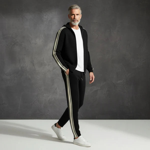 Men's Classic Black Tracksuit