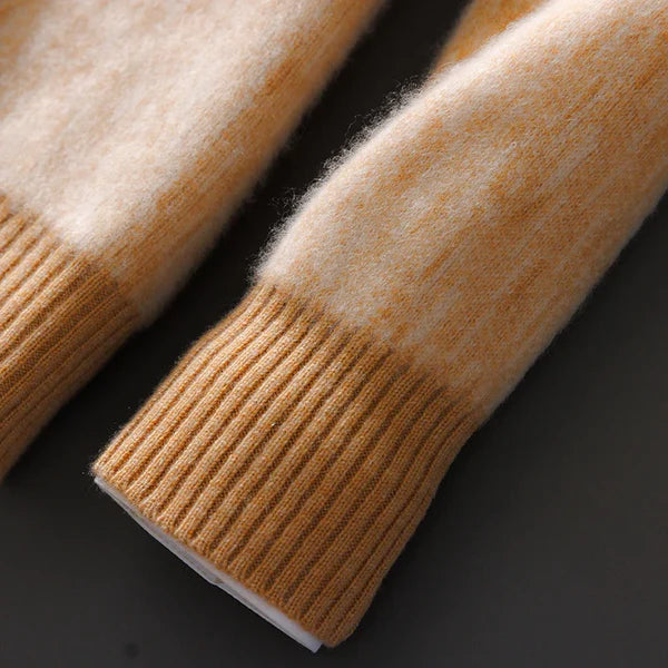 Men's Yellow Brown Sweater