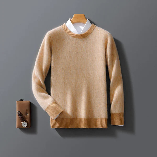 Men's Yellow Brown Sweater