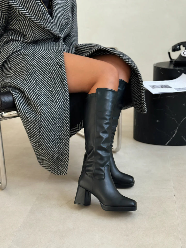 Elara – Black ML Wide Calf Boots