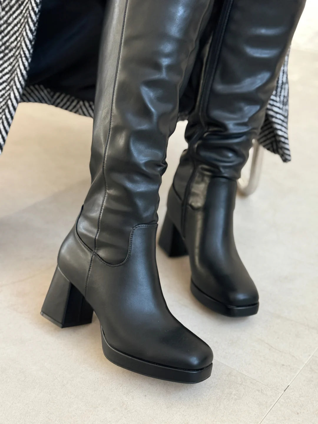 Elara – Black ML Wide Calf Boots