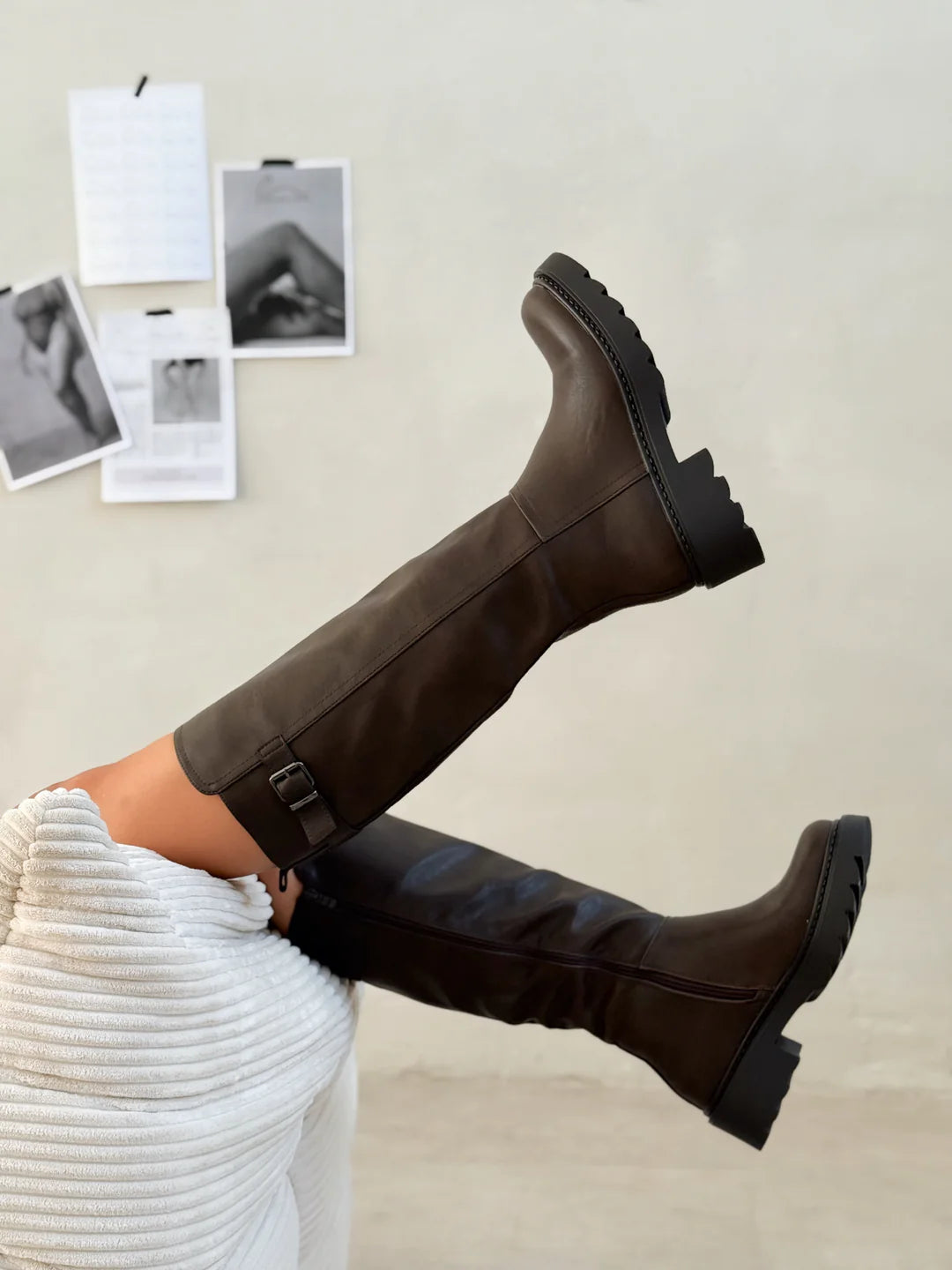 Camille – Brown ML Wide Calf Boots